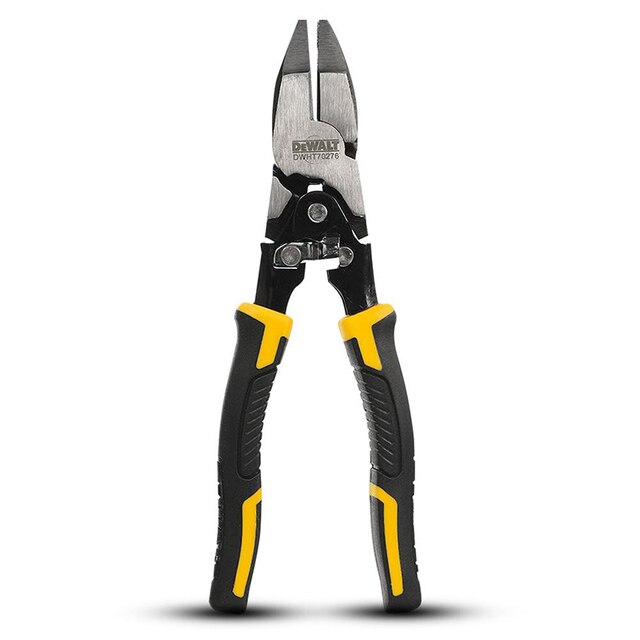 DEWALT Pliers Set Compound Action Lineman Pliers Insulated Chrome Vanadium Steel High Strength Durability Multifunction Plier: DWHT70276 1PC