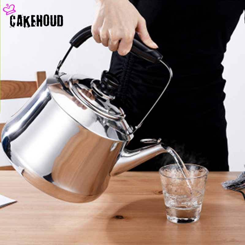 Thick Stainless Steel Household Kettle Gas-fired Induction Cooker Water Boiling Automatic Whistle Camping Portable Open Kettle