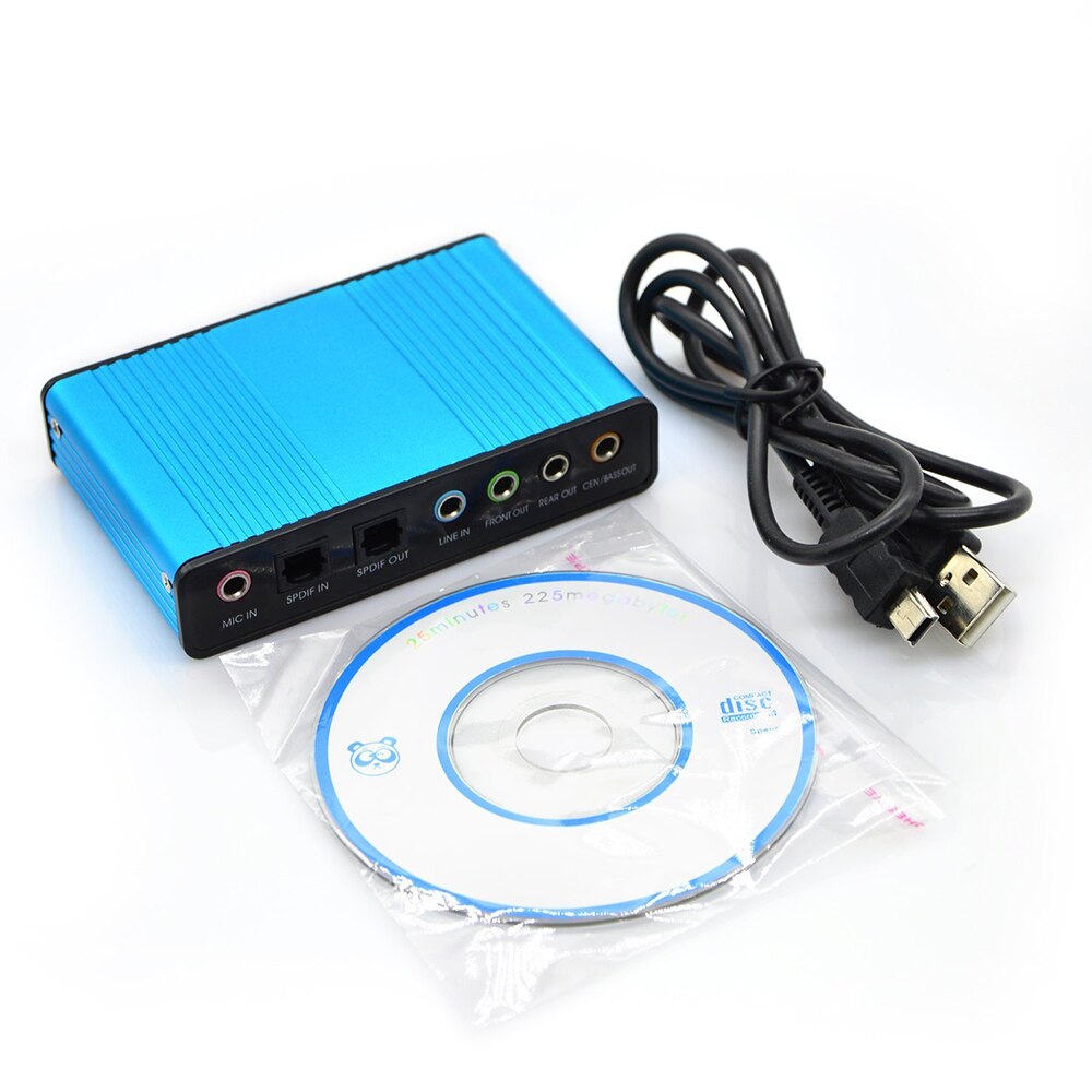 USB 2.0 Channel 5.1 Optical S/PDIF Toslink Audio Sound Card,External Audio Adapter Converter - HTPC PC Laptop Sound Recording