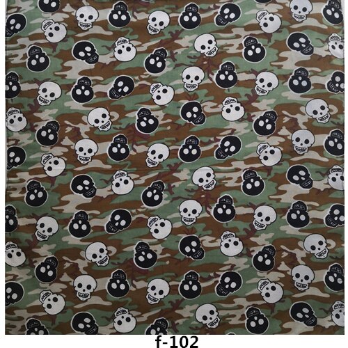 Camouflage Bandanas Cotton Headwear Women Scarves Headband Men Camping Mask Gaiters Braga Cuello Hiking Scarves: f-102