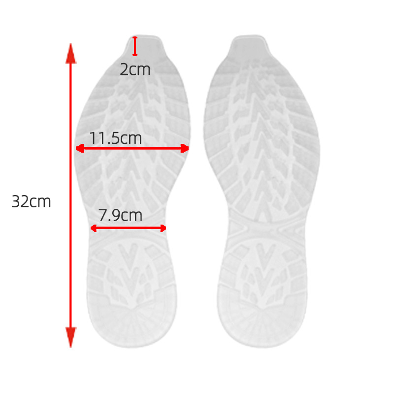 Suelas de goma para hombres y mujeres, plantillas de suela de repuesto, hoja de reparación, Protector de suela de zapatillas, parche antideslizante resistente al desgaste para zapatos: Transparente