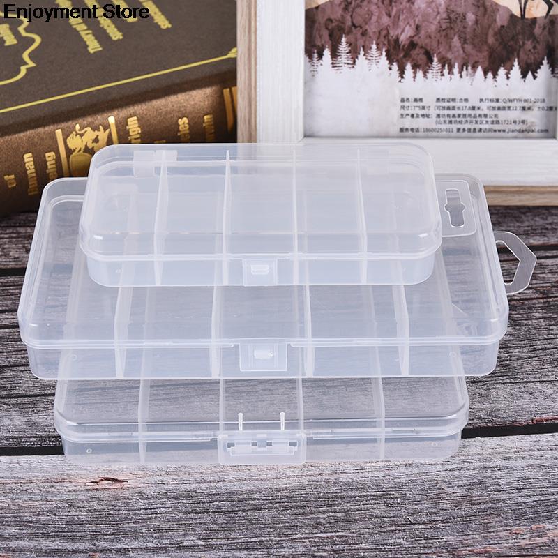 Fishing Tackle Box Bait Lure Hooks Storage Case Fishing Tool Tackle Sorting Box 5 Grid Transparent Connector Collection Tools