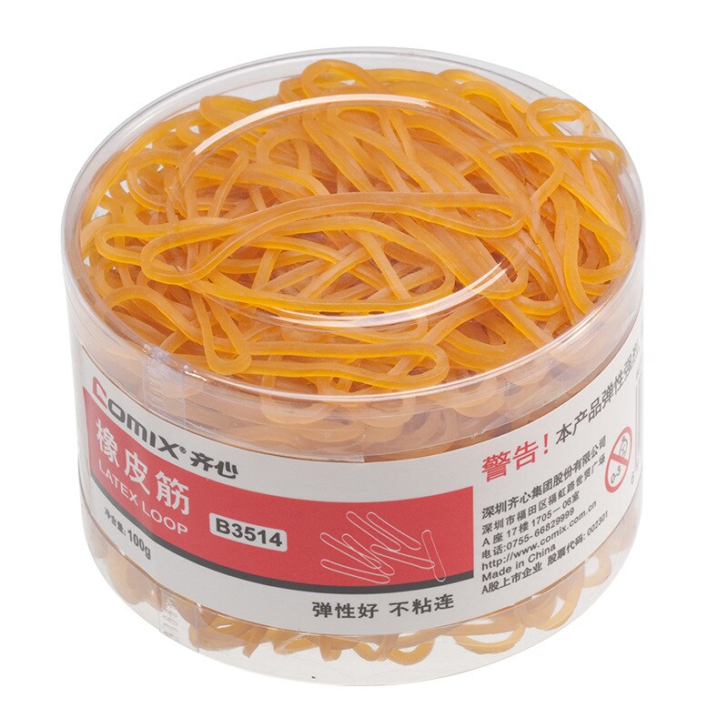 office rubber ring rubber band 100g durable elastic rubber ring, home or school supplies: natural rubber