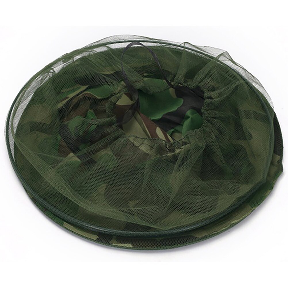 Odkryty kapelusz kamuflażowy osłona z siatki moskitiera owad siatka na robaki twarz kemping ochraniacz