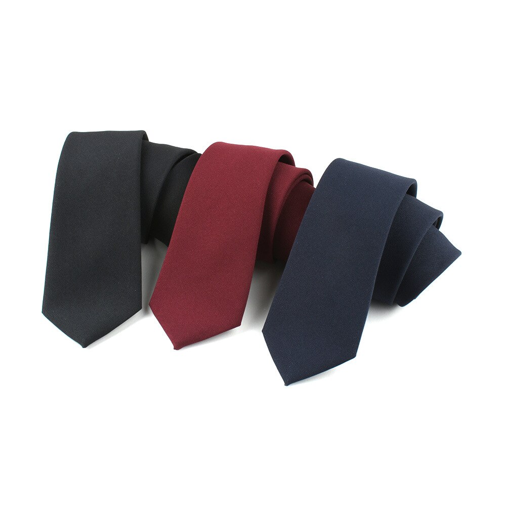 Black Neck Silk Ties For Men Casual Suits Solid Tie Gravatas Skinny Mens Neckties For Business Wedding Slim Men 7cm Ties