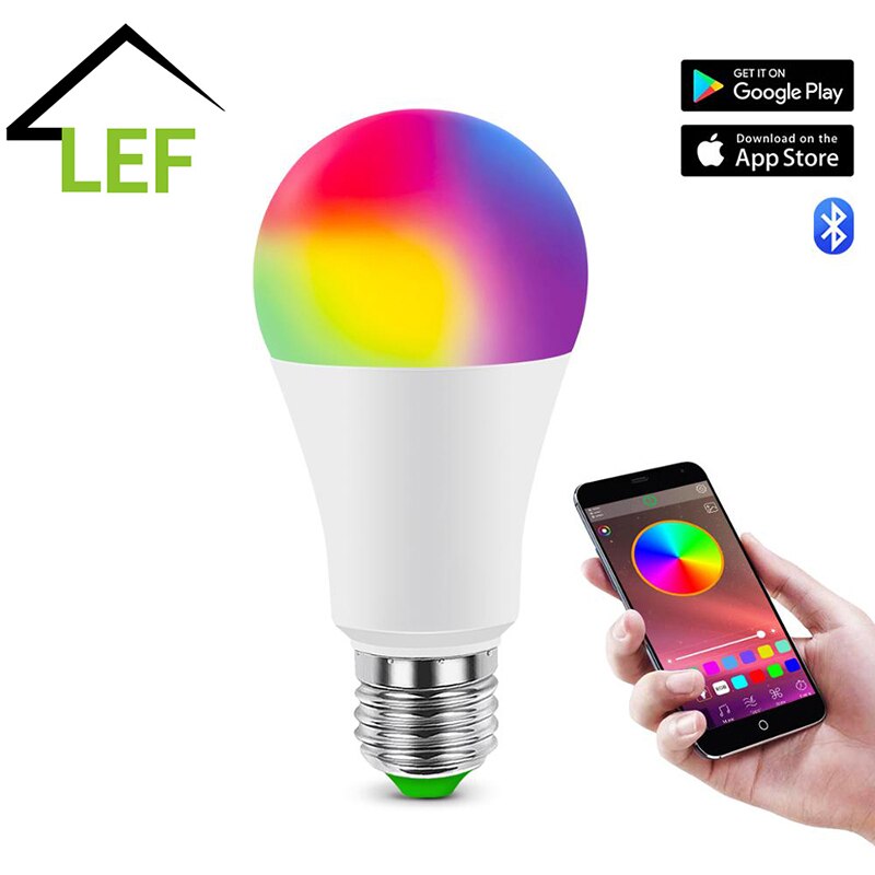 Draadloze Bluetooth 4.0 Smart Lamp Home Verlichting Lamp 10W E27 Magic Rgb + W Led Kleur Veranderen Licht lamp Dimbare Ios/Android