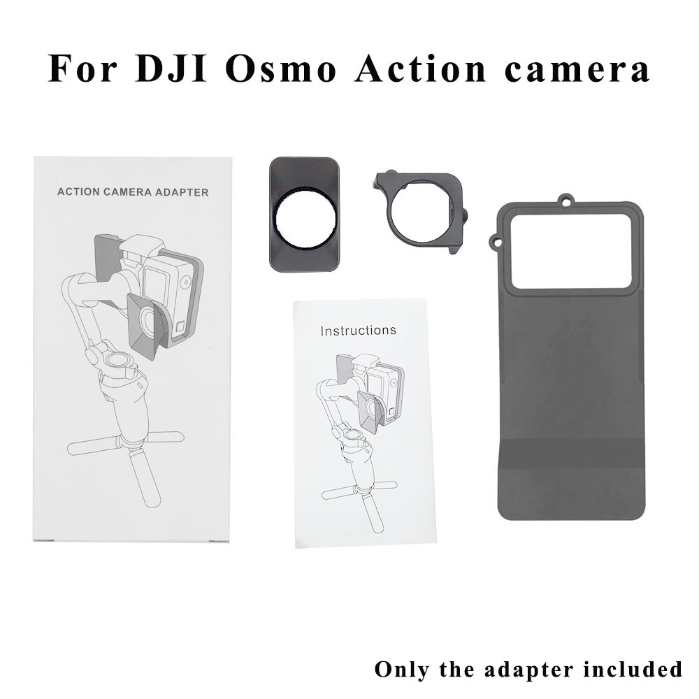Adaptateur OM4 pour DJI Osmo Mobile 4 3, convertisseur de caméra à cardan portable pour Gopro 5 6 7, connecteur d&#39;action, support: Grey