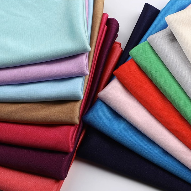 160x50cm elastische gebreide voeringstof voor voering van kleding binnen jurken, en anti-glare basisstof handgemaakte doe-het-zelf-doek TJ21810