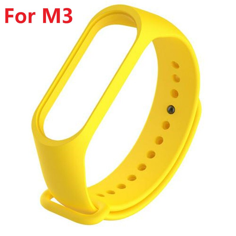 Correa de reloj para Xiaomi Mi Band 3, correa de reloj inteligente resistente al agua, correa de muñeca para Fitness, correa de muñeca de silicona de repuesto: yellow