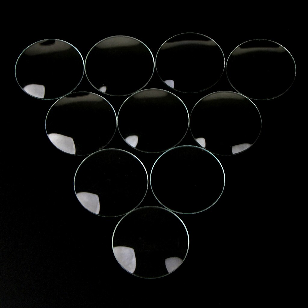 10pc 28/29/30/31/32/33mm dia dubbla konvexa glasögon ersättningsdel