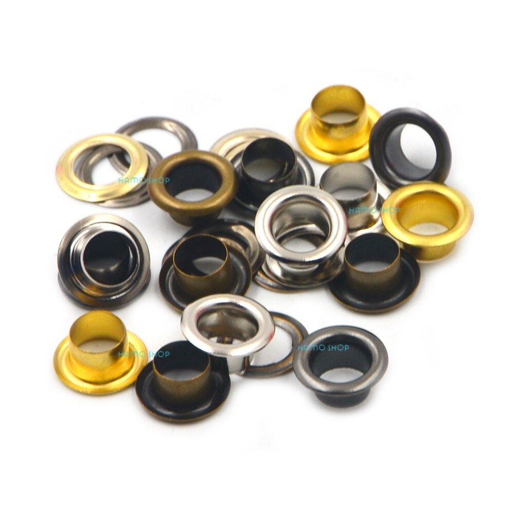 N/A 50x Metalen Oogjes Gesp voor Plakboek Leathercraft Kleding Kleding