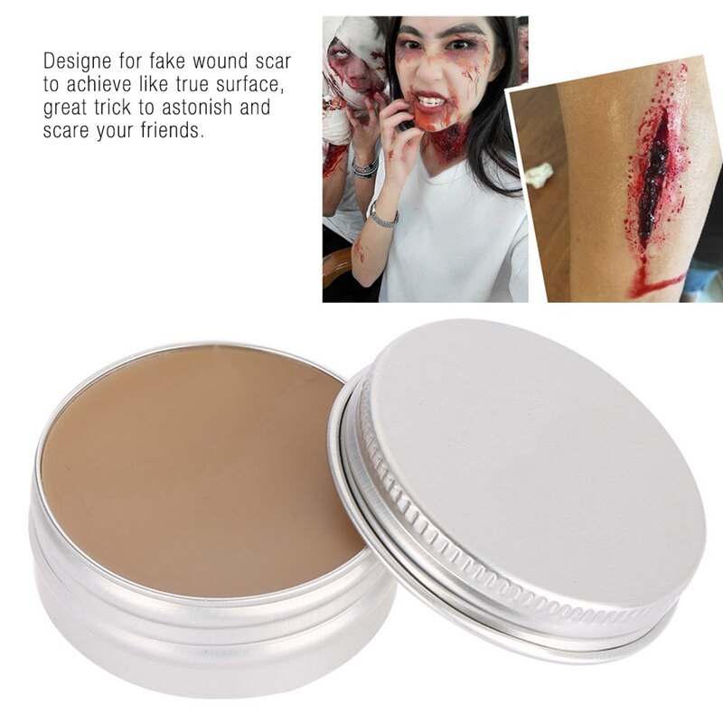 Halloween machen-hoch Cosplay Pad Nase Narben Wachs Handgelenk Fleisch Farbe Abdeckung Augenbrauen Schlamm Gestaltung Spezielle Effekte machen-hoch Körper Malen