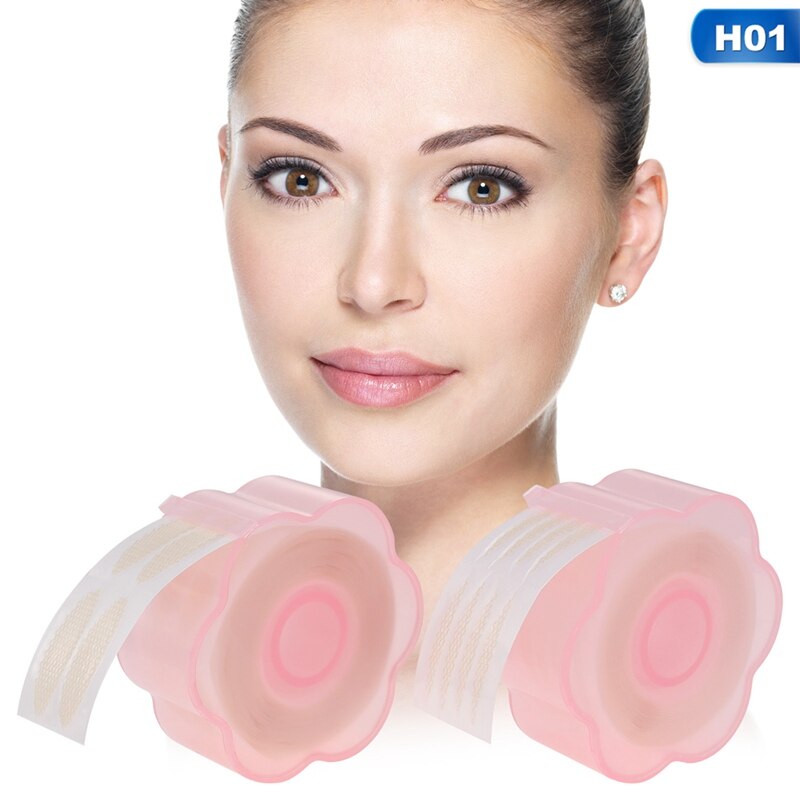 360 Stks/doos Grote Ogen Make Up Ooglid Sticker Dubbel Ooglid Tape Vouw Zelfklevende Stickers Make Clear Beige Onzichtbare Hulpmiddel: Default Title