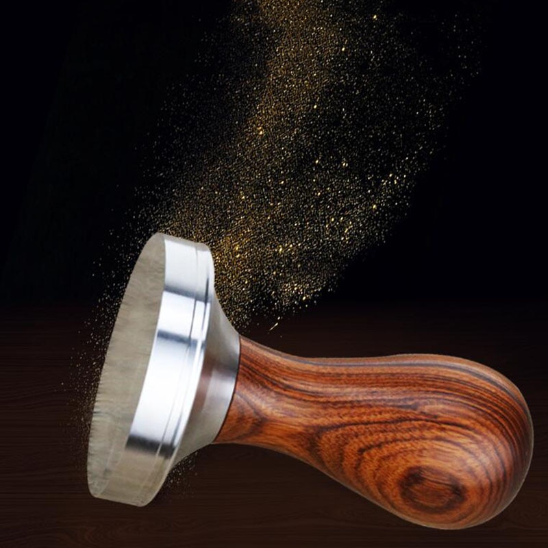 Kaffetamper 49mm 51mm 53mm 58mm med træhåndtag espresso tamper til kaffepresse tilbehør til baristaværktøj
