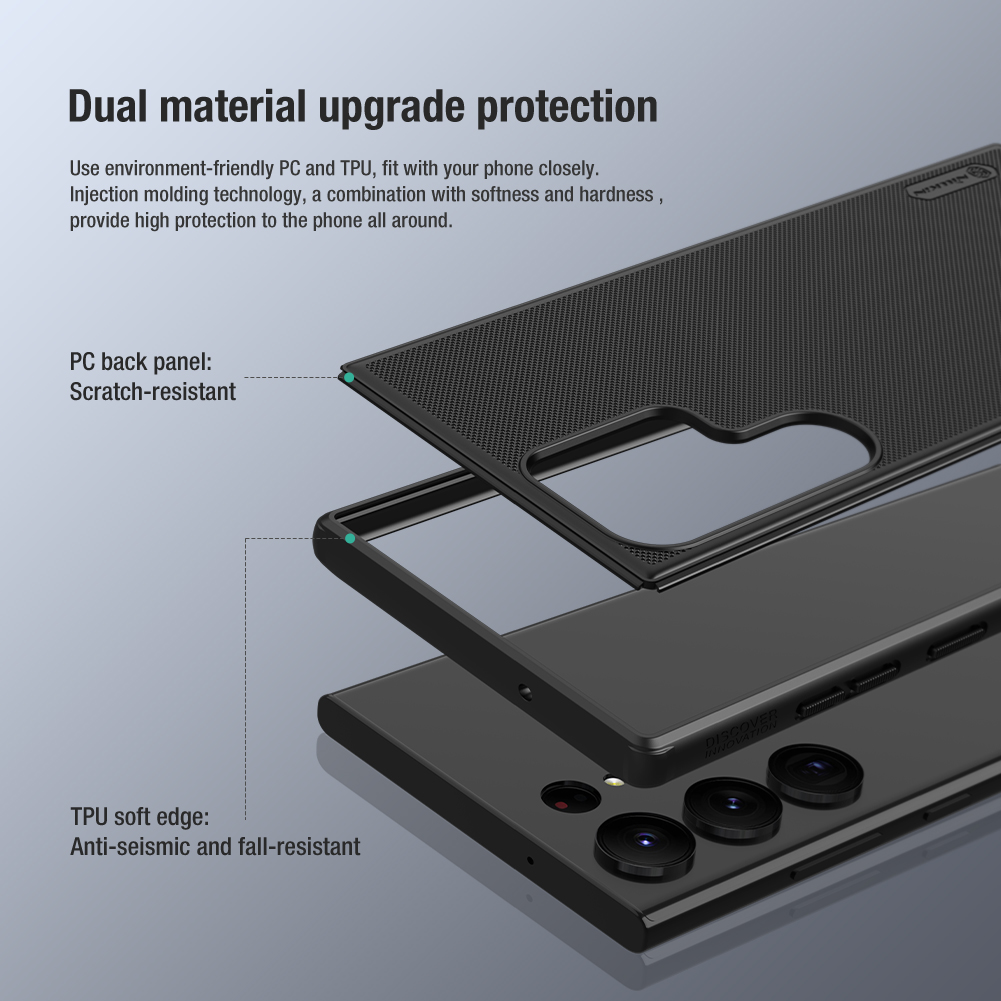 Nillkin Case for Samsung Galaxy S23 Ultra S22 Plus A54, Slim PC+TPU Anti-Scratch Fingerprint Proof Phone Protective Cover