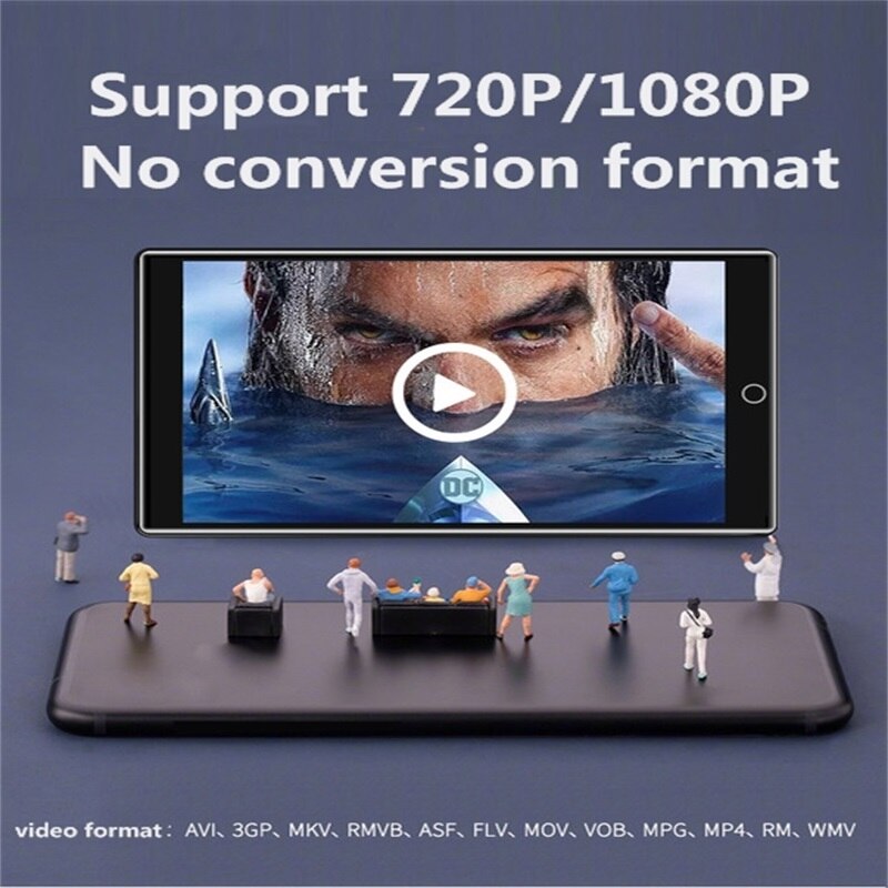 MP4 Player Bluetooth5.0 Built-in Speaker with 4.0 inch Large HD Full Touch Screen Lossless HIFI Music Player Supports FM, Record