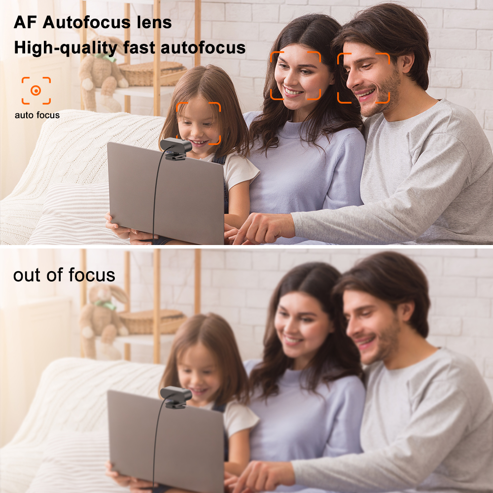 2k 4k webcam 1080p webkamera med mikrofon til pc computer kamera usb webcan fuld  hd 1080 p cam autofokus web kan webcamera