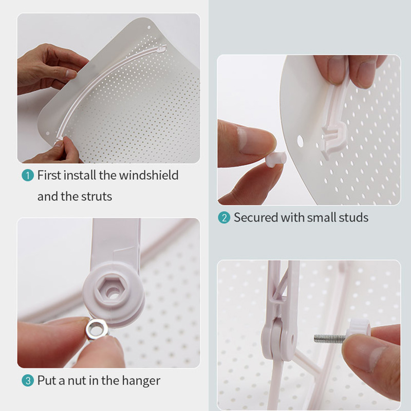 Air Conditioner Wind Deflector Baffle Wind Shield Adjustable Air Guide Cover For home office airco Deflector Cover Wind Baffle