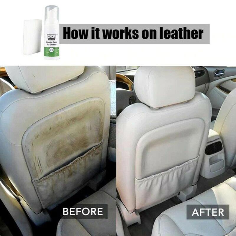 Auto-interieur Leer Reiniging Schuim Droog Reinigingsmiddel Auto Levert Lederen Care Auto-interieur Reinigingsmiddel Droog Reinigingsmiddel