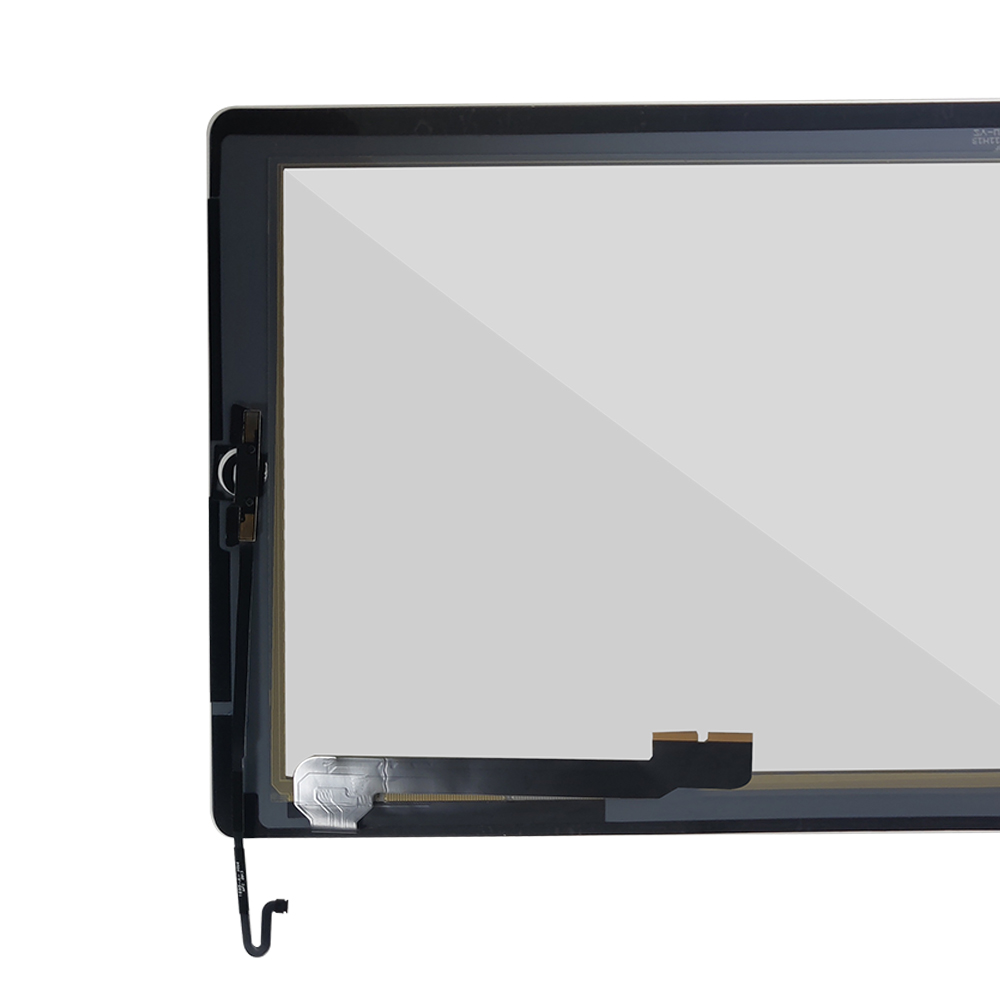 Pantalla táctil para iPad 4 4. a generación A1458 A1459 A1460 9,7 "pantalla táctil exterior digitalizador reemplazo del Panel de cristal frontal + botón de llave