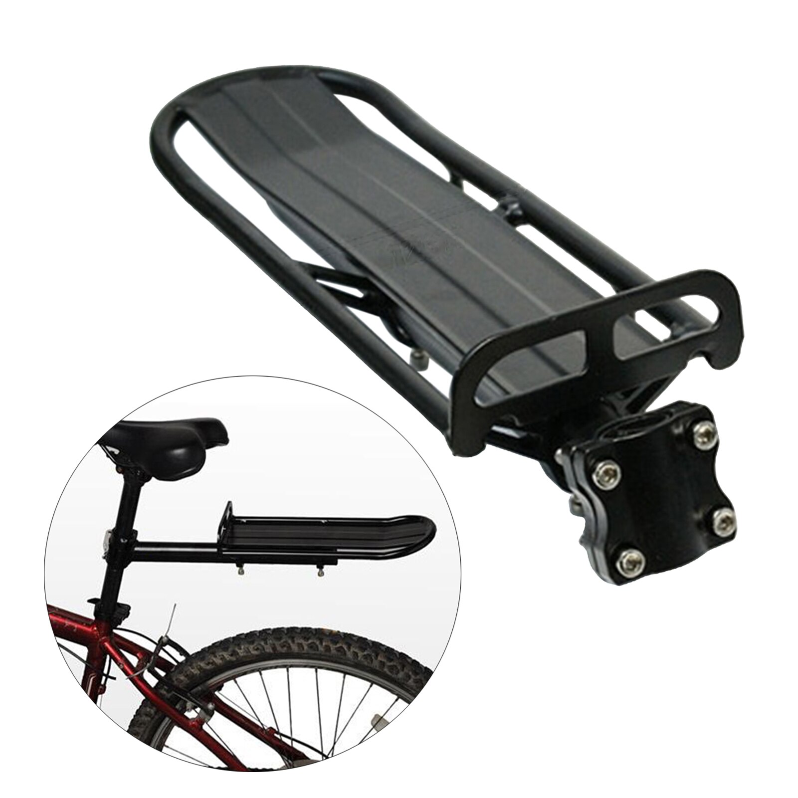 Bike Rear Rack Pannier Bicycle Mount Luggage Cargo... – Grandado