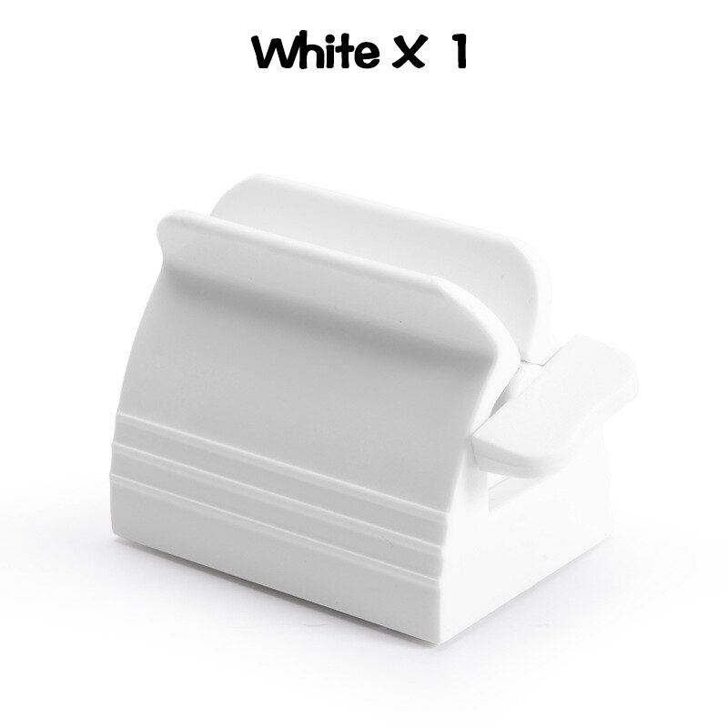 Multifunctional Toothpaste Tube Squeezer Simple Portable Plastic Dispenser Facial Cleanser Hand Cream Squeezer: 1 pce white