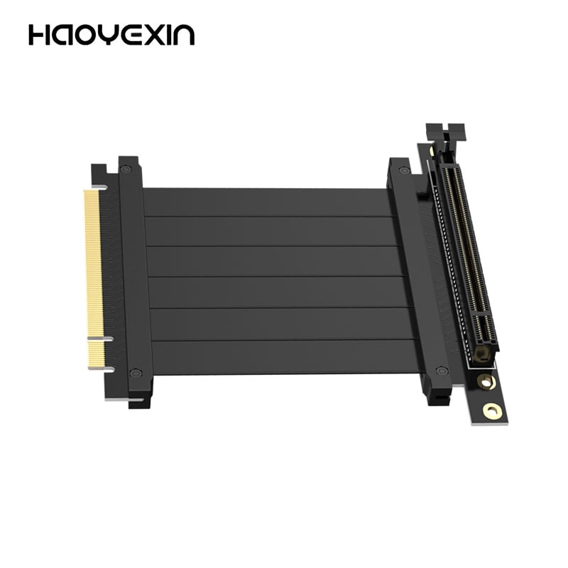 HAOYEXIN PCI Express 3.0 High Speed 16X Flexible Cable Extension Port Adapter Riser PC Graphics Cards Connector
