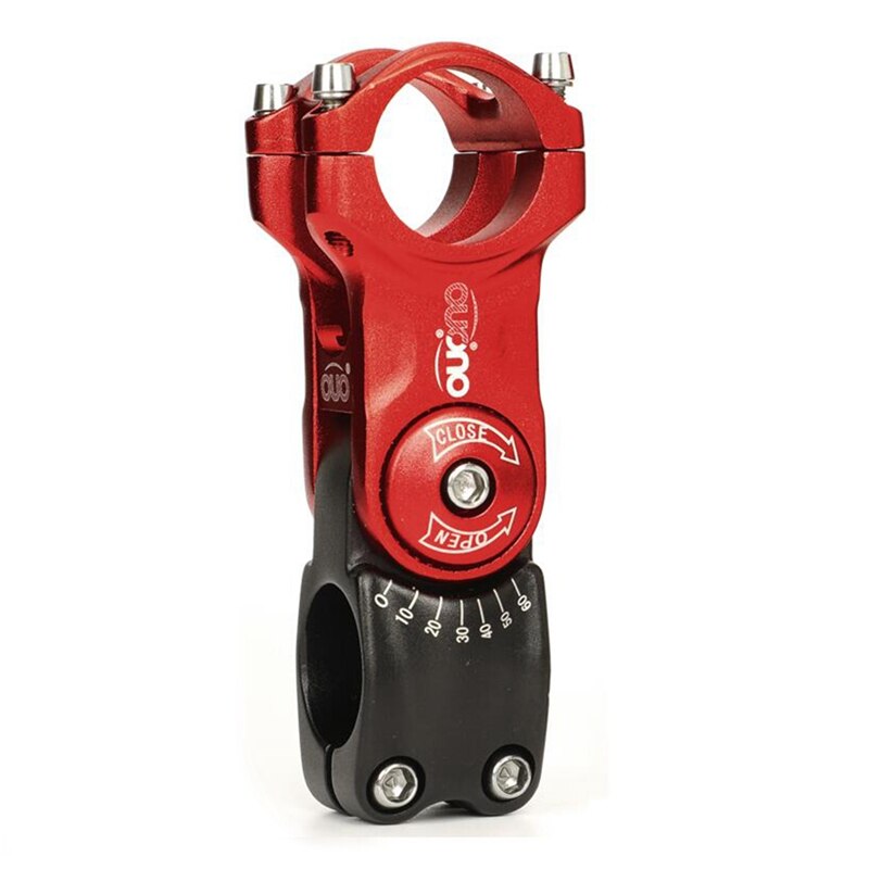 OUO 0-60 Degree Adjust Stem Adjustable Bike Handlebar Stem MTB Road Bicycle Stem Riser: Light Green