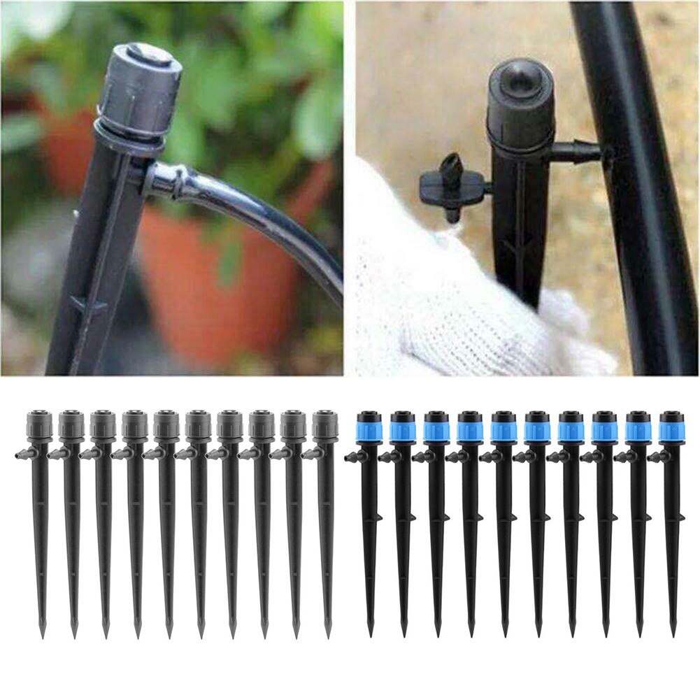 10Pcs Micro Drip Irrigatie Tuin Besproeiing Emitter Druppelaars Sprinkler Voor Bloemen Gazon Snoeien Tuin Vergroening