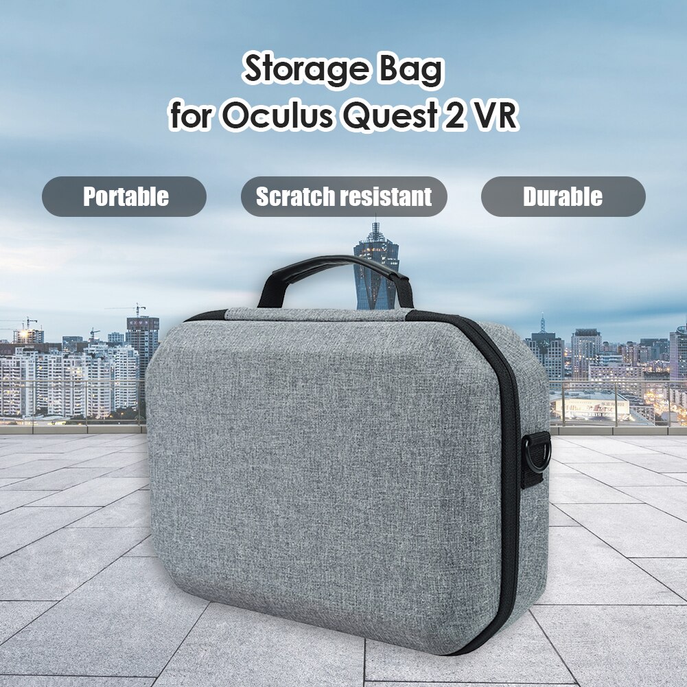 Hard Carrying Case Carrying Decor Dustproof Portable for Oculus Quest 2 Travel Storage Bag with Shoulder Strap