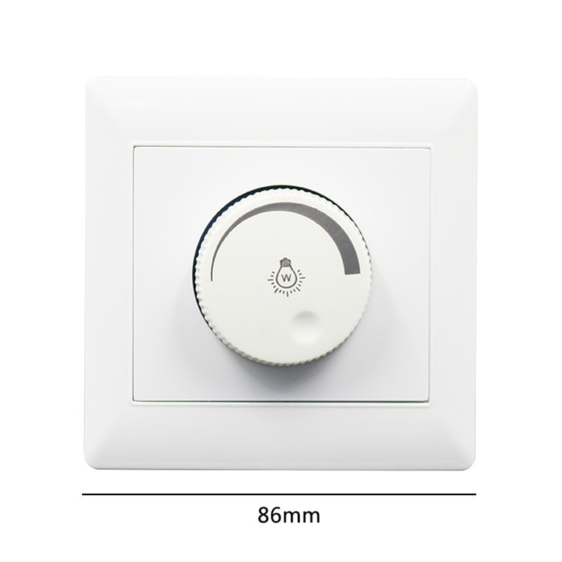 Kaigrlin LED Dimmer Swith 220 V-250 V 100 W LED Knop Dimmen Panel 86 Soort Verborgen Installatie Schakelaar Dimmer Voor LED Lampen