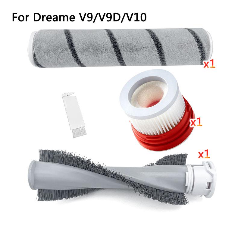 per Xiaomi Norma Mijia 1C O Dreame V9 V9B V9D V10 Parti Filtro Hepa Strumento per la rimozione degli acari Spazzola principale kit Aspirapolvere portatile: Beige