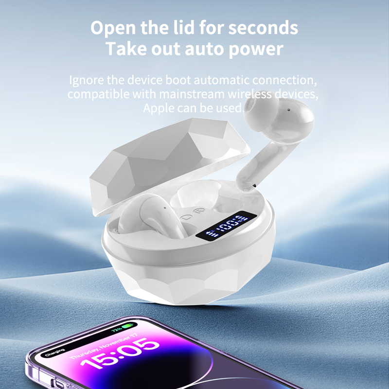 ENC Bluetooth Earbuds Active Noise Cancelling 5.4 Wireless In Ear Buds sports Portable Gaming Headphone Built-in Microphon