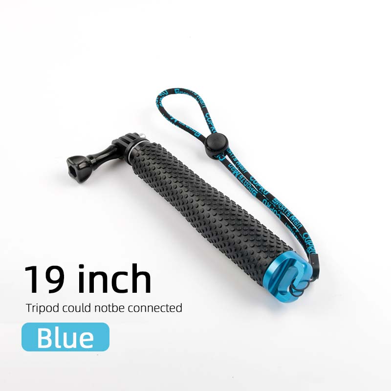 Portable Selfie Stick for GoPro Hero 7 6 5 4 Action Camera Extend Monopod for Xiaomi Yi 4K Sjcam Sj4000 Eken H9 Camera Accessory: 19inch Blue