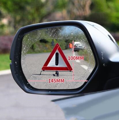 Miroir de rétroviseur de voiture universel | Film imperméable à la pluie autocollant de voiture, miroir Nano Film antibrouillard étanche CD50 Q02: B 2pcs