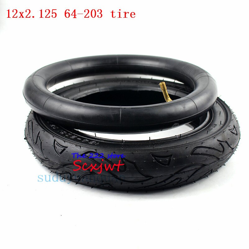 12x2.125 64-203 tire 12" Bike Bicycle Scooter Stroller Tires inner tubes 12 x 2.125 12x1.75 tyres 12 1/2 x 2 1/4 wheel tire