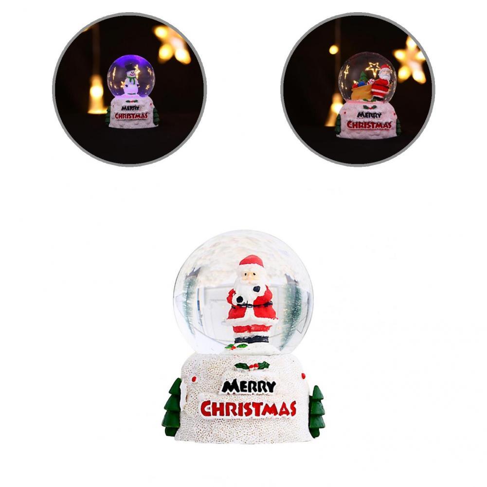 Decor Crafts Christmas Glass Snow Globe Ornament Children