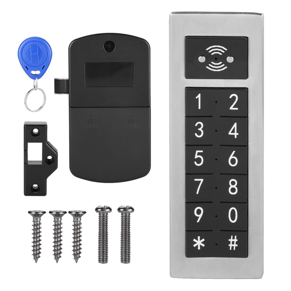 Stainless Steel Electronic Lock Digital Password Keypad Number Cabinet Door Code Locks With Controller And Access Control Card