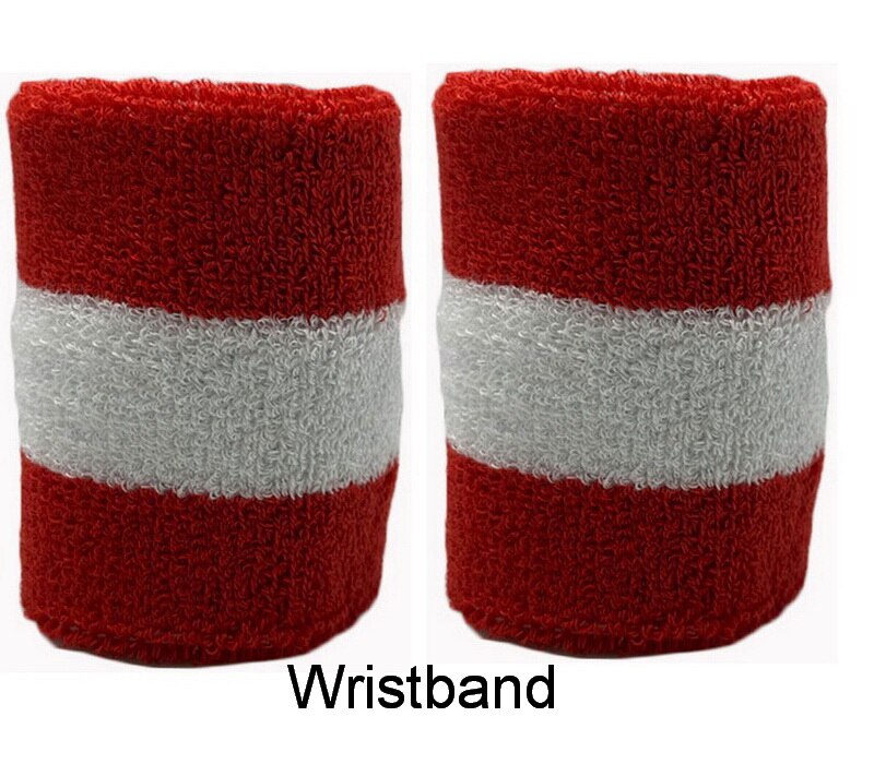 Mannen Vrouwen Sport Polsbandjes Voor Tennis Yoga Hoofdband Volleybal Pols Brace Guard Basketbal Fitness Handdoek Zweetband Head Band: 2 pcs wristbands 06