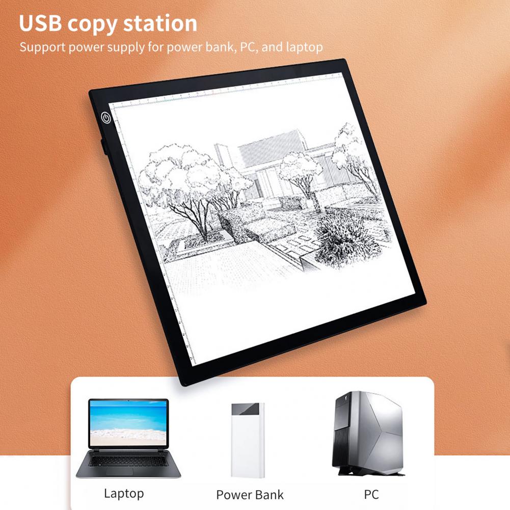 Tracing Copy Board Strong Suction Anti-skid Ultra-thin A3 A4 LED Calligraphy Artist Drawing Table for Animation