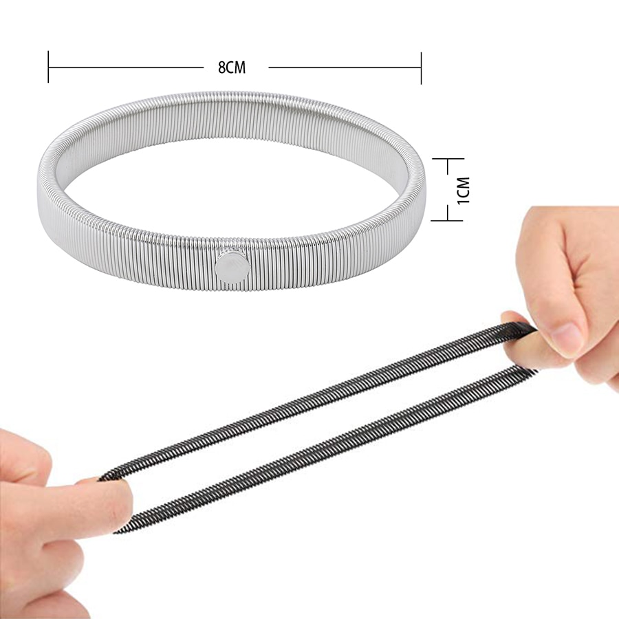 Skridsikker metalarmbånd stretch strømpebånd skjorte ærmeholder unisex ærmeholdere armbånd elastisk armbånd tilbehør (ikke par)