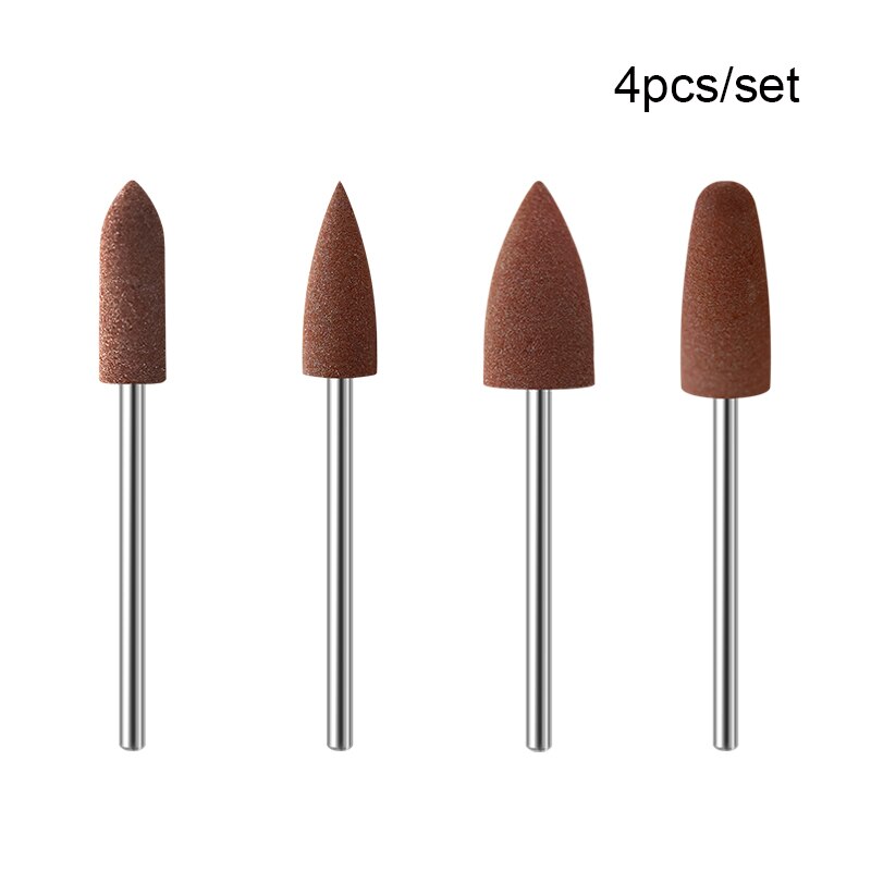 Kads Rubber Silicon Nail Boren Set Elektrische Frezen Voor Manicure Machine Nail Bestanden Roterende Nail Boor Tool: Set 5