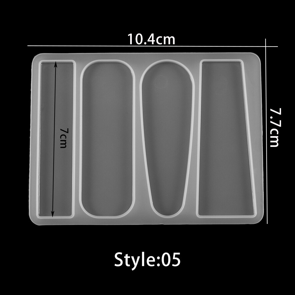 Multi-style szpilka Barrette silikonowe formy przezroczyste do włosów klipy żywica epoksydowa UV formy do DIY tworzenia biżuterii akcesoria do włosów: Style 05
