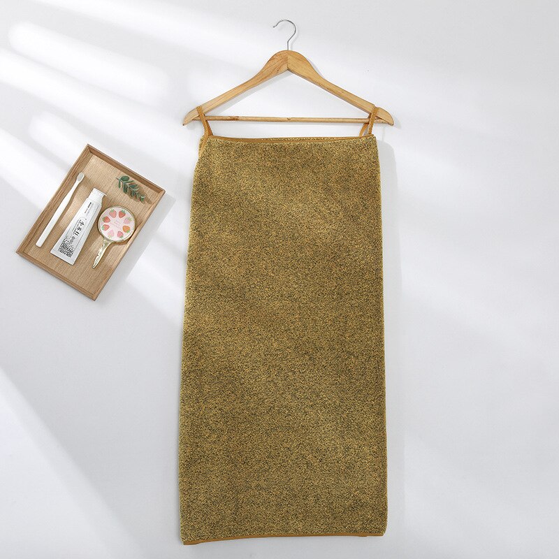 Polyester Coral Velvet Sling Bath Towel Woman Summer Thicken Wearable Bathing Towels Soft Comfortable Decorations Household: Starry Sky yellow
