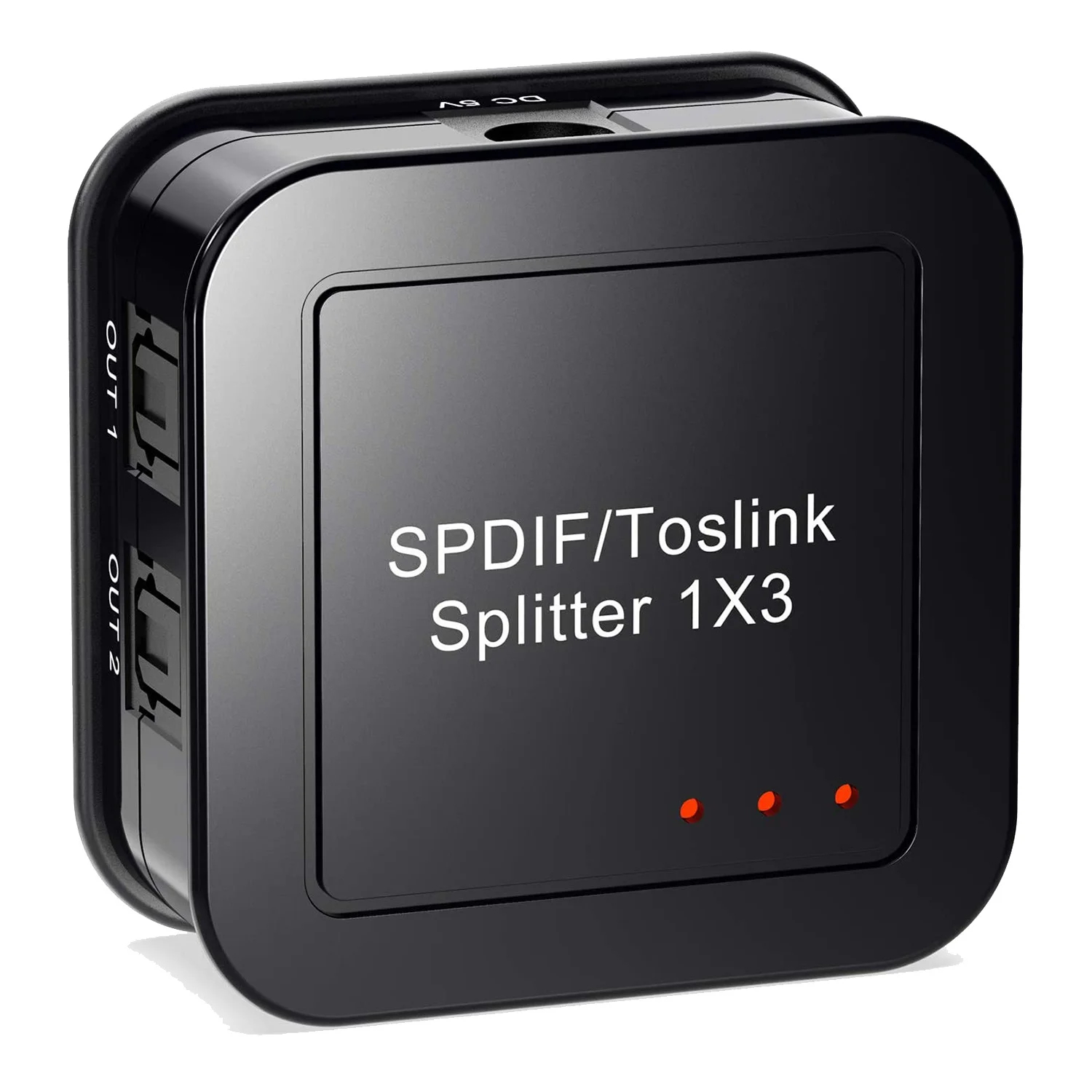 Digitale Optische Audio 1X3 Splitter, Digitale Spdif Toslink Optische Vezel Audio Splitter,1 In 3 Uit, Voor Blue-Ray Dvd Hdtv: Default Title