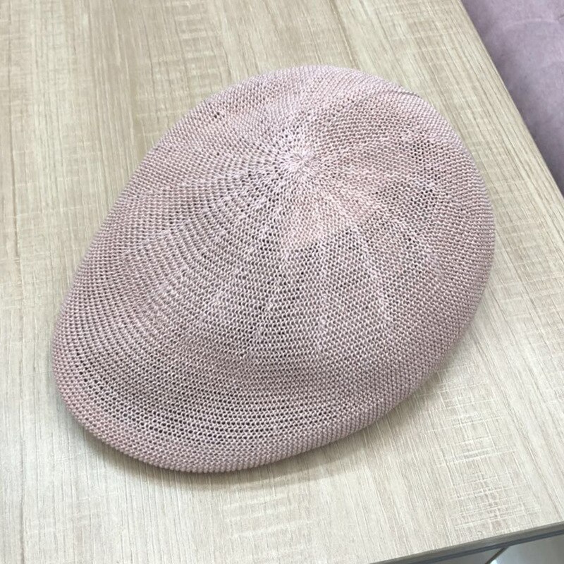 Summer Unisex Casual Beret Hat Flat Cap Newsboy Style Gatsby Hat Adjustable Breathable Mesh Caps Denim Beret Hat: Blue