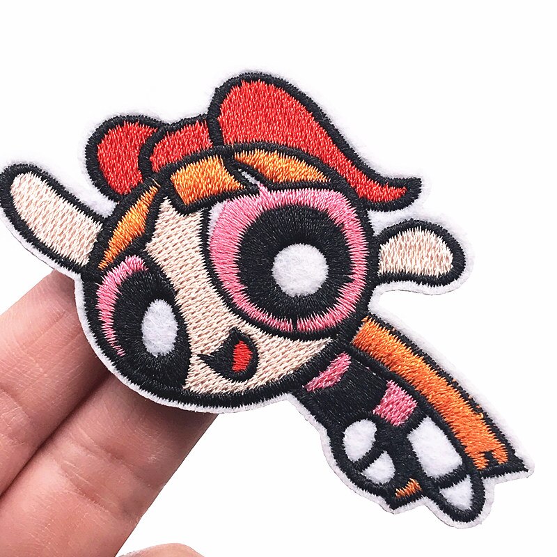 10 Stuks Cartoon Power Meisjes Naaien Levert Ijzer Op Kleding Applique Patch Diy Kleding Accessoires Borduurwerk Patches: Antique Zinc