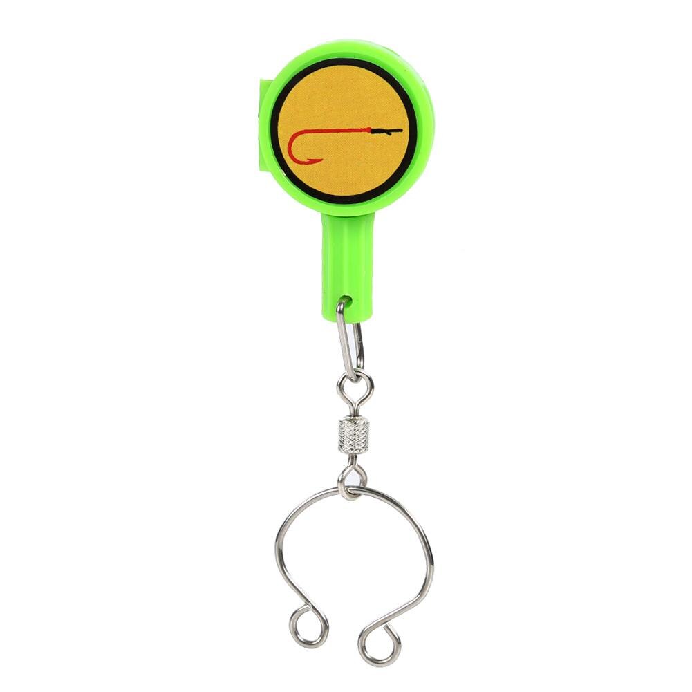 1PCS Fishing Quick Knot Tool Fast Tie Nail Knotter Line Cutter Clipper Nipper Hook Sharpener Fly Tying Tool Fishing Tackle Gear: Green