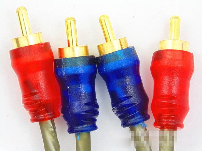 Cable amplifier subwoofer amplifier Subwoofer Tube machine Audio Video Cable Male to Male for CD connect