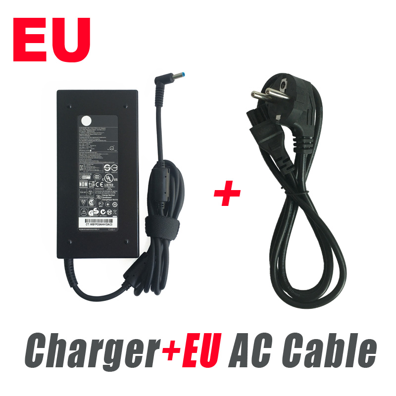 Original Brand 19.5V 7.7A 150W AC Adapter Charger for HP OMEN 15 17 Pavilion Gaming 15 17 Laptop Power Supply Cord: black